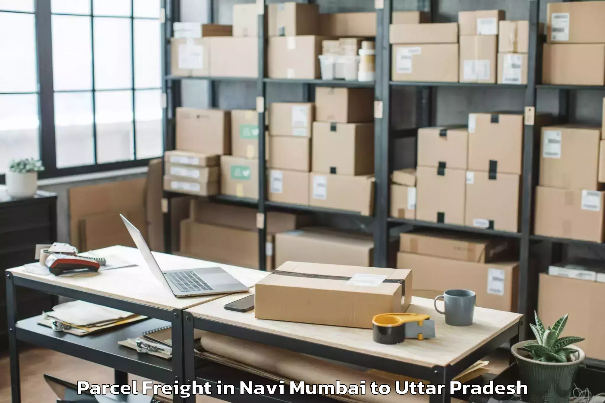 Easy Navi Mumbai to Beniganj Parcel Freight Booking